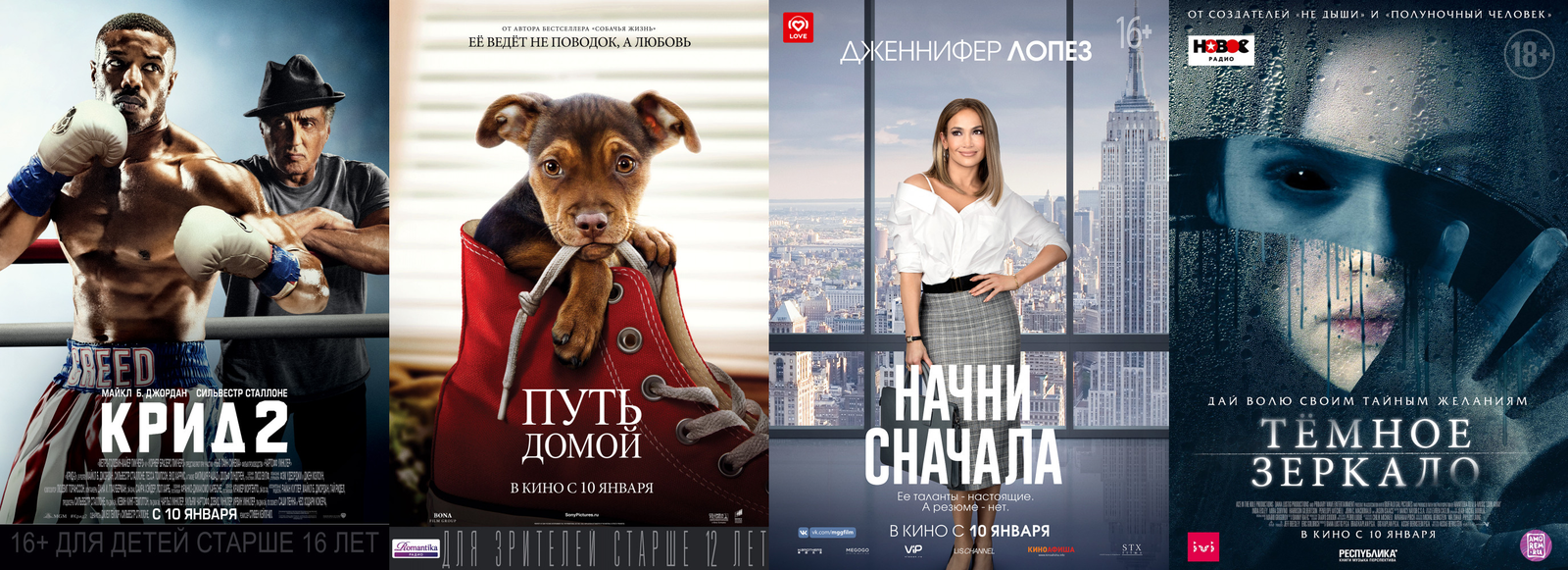 Russian box office receipts and distribution of screenings over the past weekend (January 10 - 13) - Movies, Box office fees, , Way home, , Dark Mirror