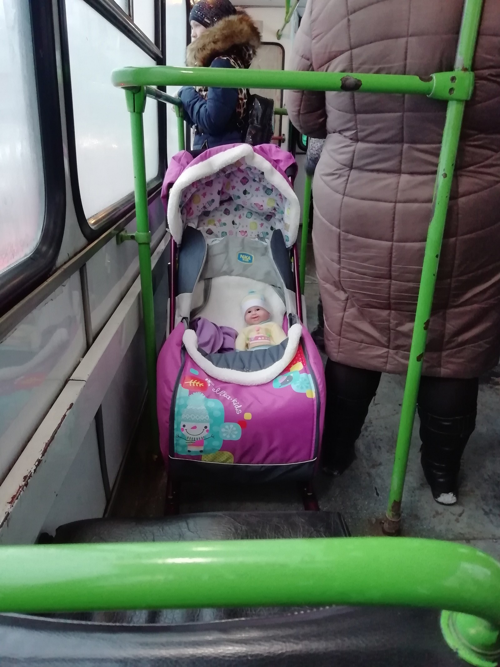 Happy child - My, Kripota, Doll, Stroller, Bus, Longpost