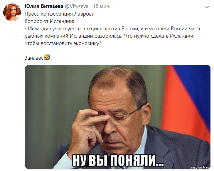 About Lavrov and Iceland - Sergey Lavrov, The conference, Fake