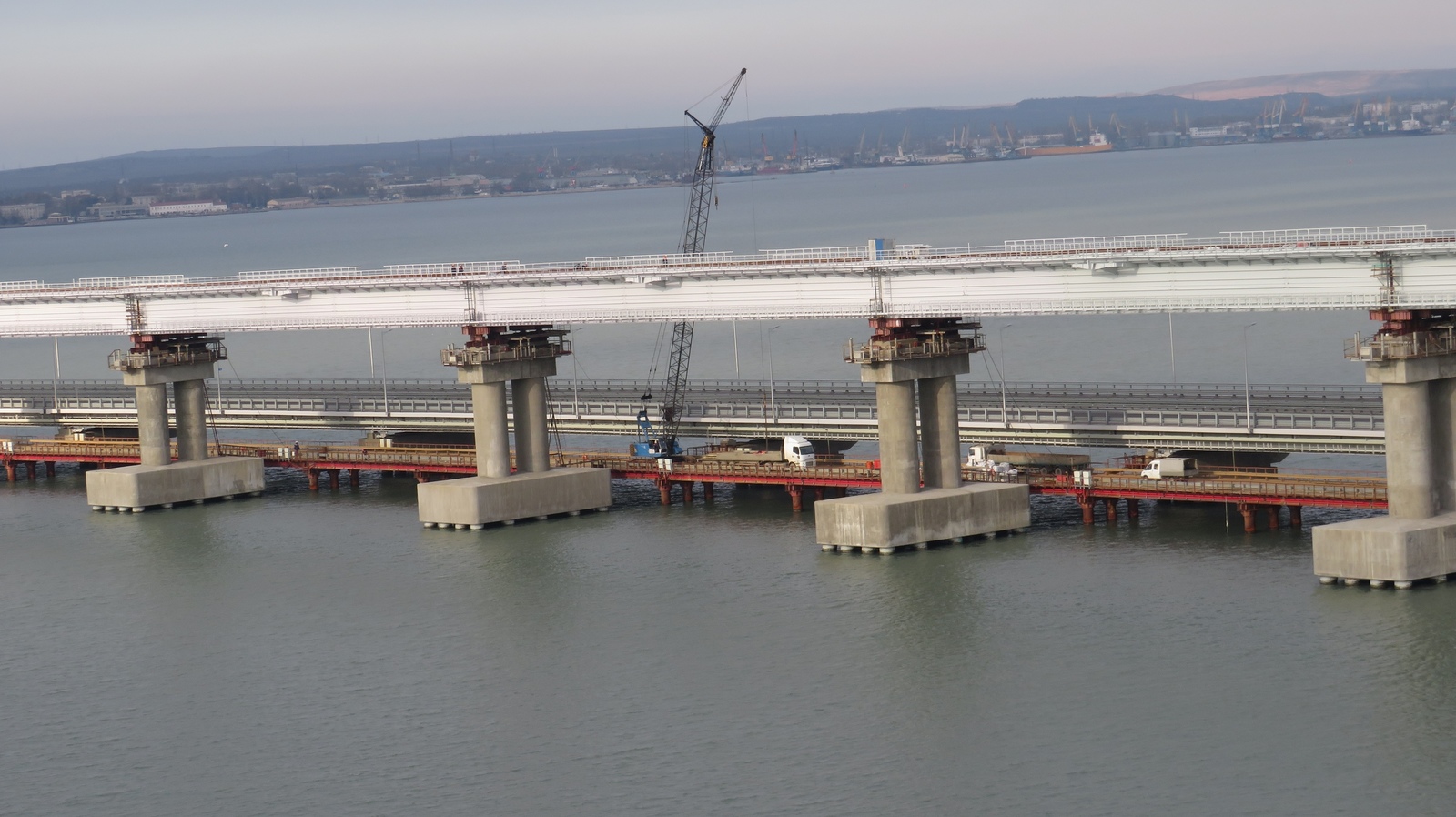 Crimea. Crimean bridge. Details of the construction of the railway. 24 photos. - Crimea, Kerch, Crimean bridge, Railway, Building, Video, Longpost