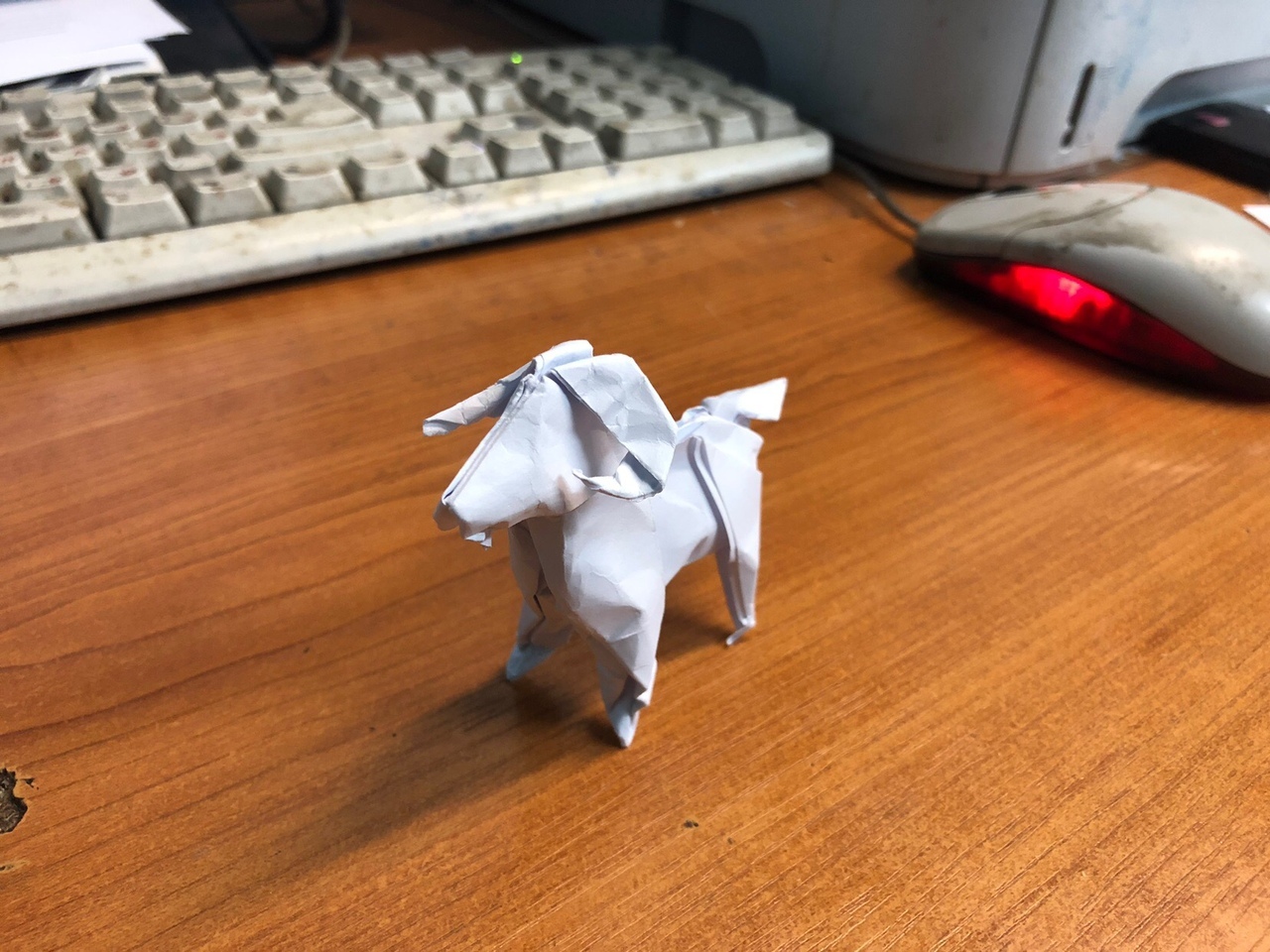 When you are bored at work and only paper is at hand - My, Work, Origami, Crafts, With your own hands, Longpost