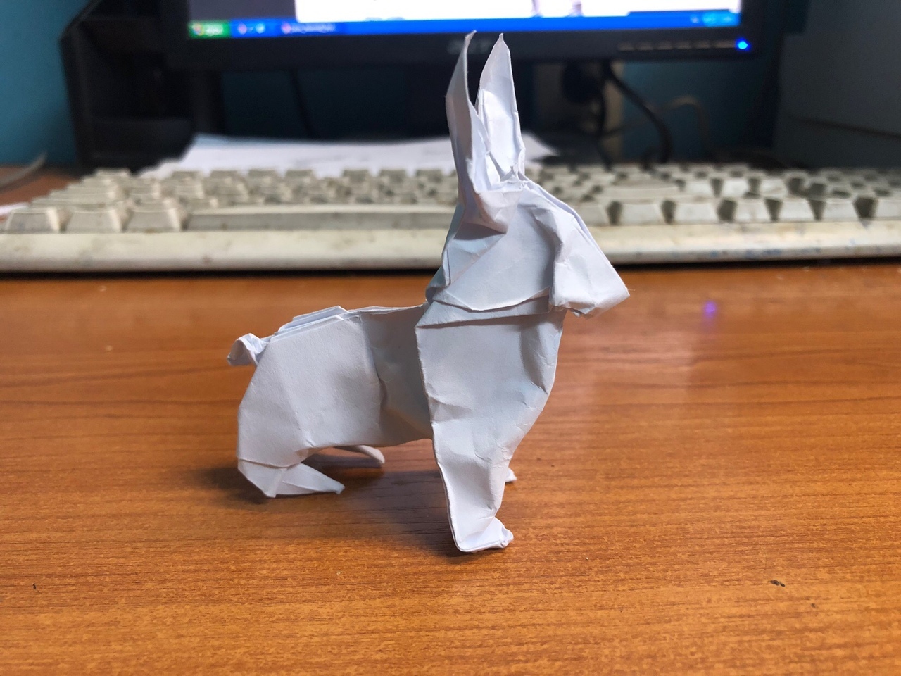 When you are bored at work and only paper is at hand - My, Work, Origami, Crafts, With your own hands, Longpost