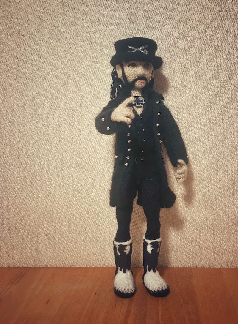 Lemmy Kilmister and all - My, Metal, Motorhead, Lemmy Kilmister, Iron maiden, Eddie, Running Wild, , Knitting, Longpost