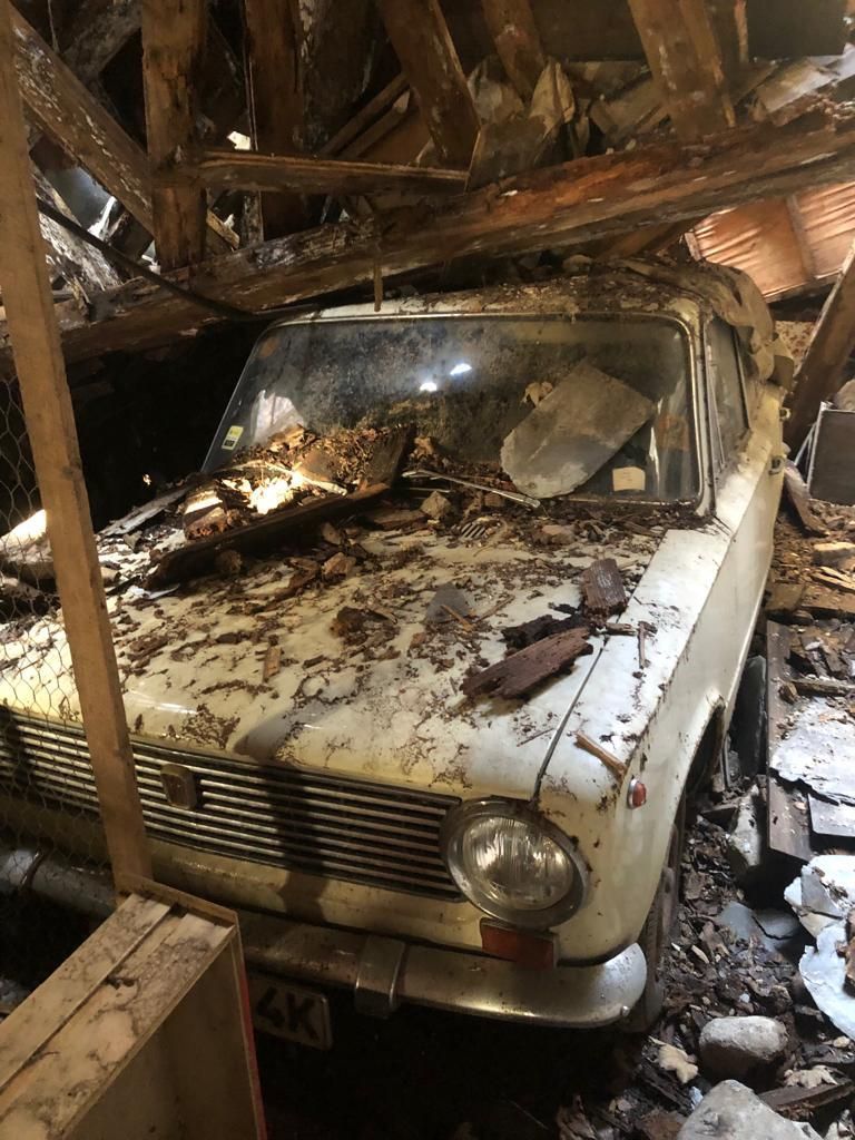 Fiat 124 put up for sale, which stood under the rubble of a destroyed garage for 41 years - Fiat 124, 1968, Find, Longpost