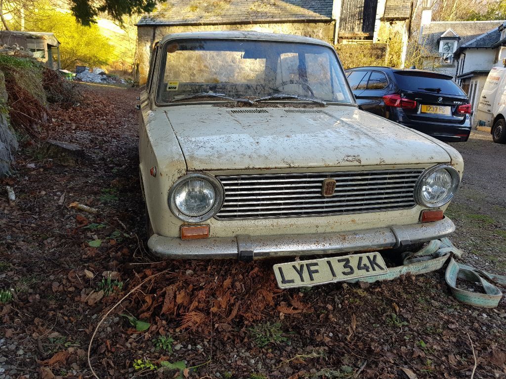 Fiat 124 put up for sale, which stood under the rubble of a destroyed garage for 41 years - Fiat 124, 1968, Find, Longpost