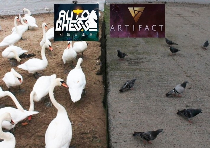 Situation with Artifact - , Games, Dota Auto Chess, Computer games, Humor, Artifact: The Dota Card Game