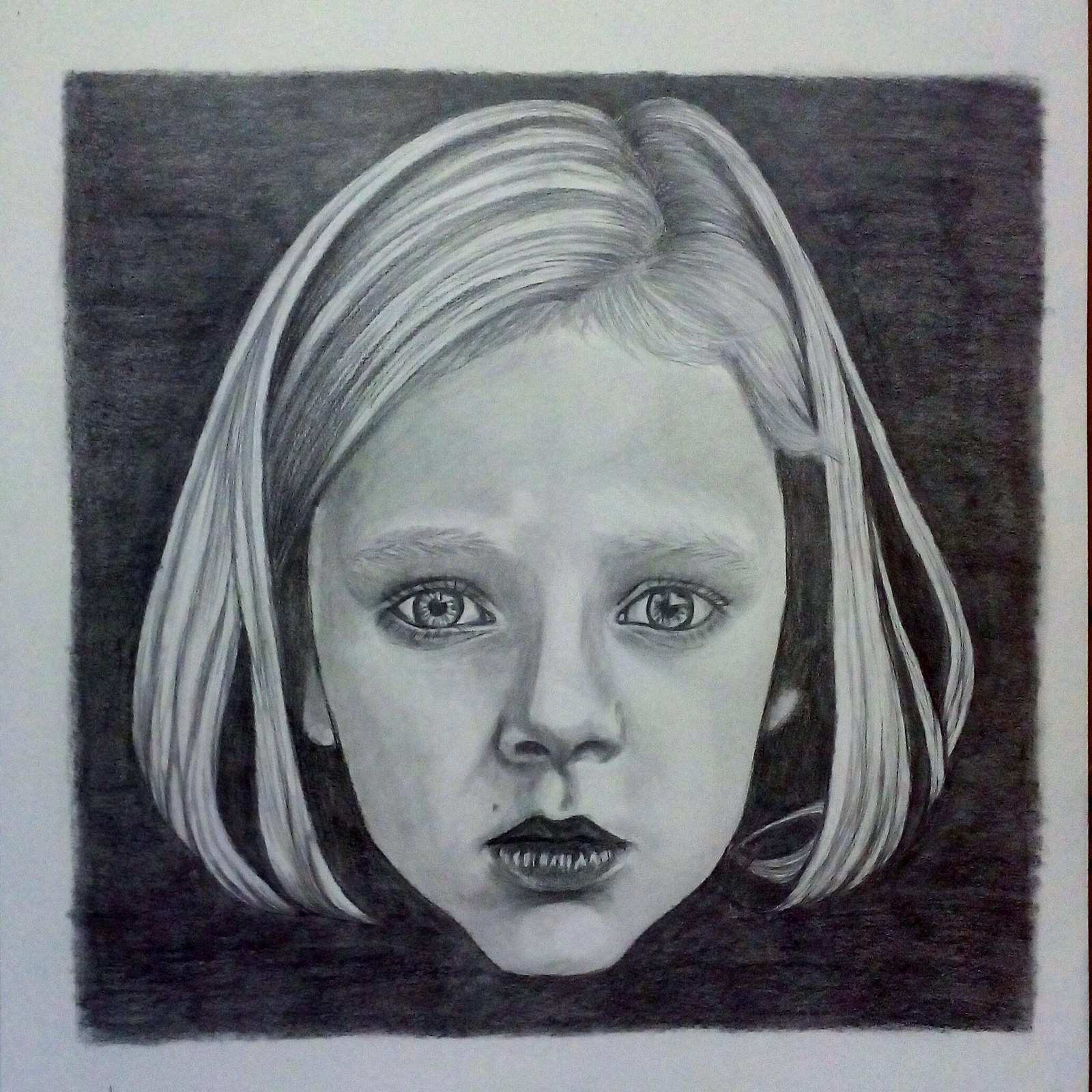 Agata - My, Portrait, Portrait by photo, Girl, Pencil drawing, Drawing, Beginner artist