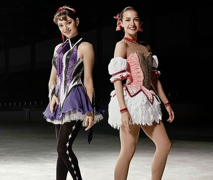 Tian? - Evgeniya Medvedeva, Alina Zagitova, Figure skating, Anime