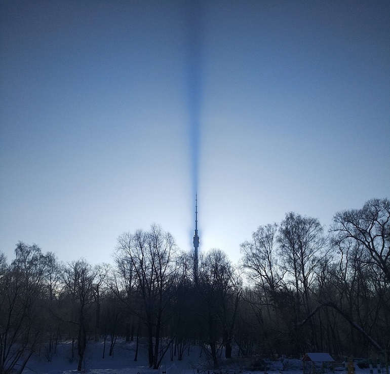 Dark energy radiation - My, The photo, Humor, Ostankino tower