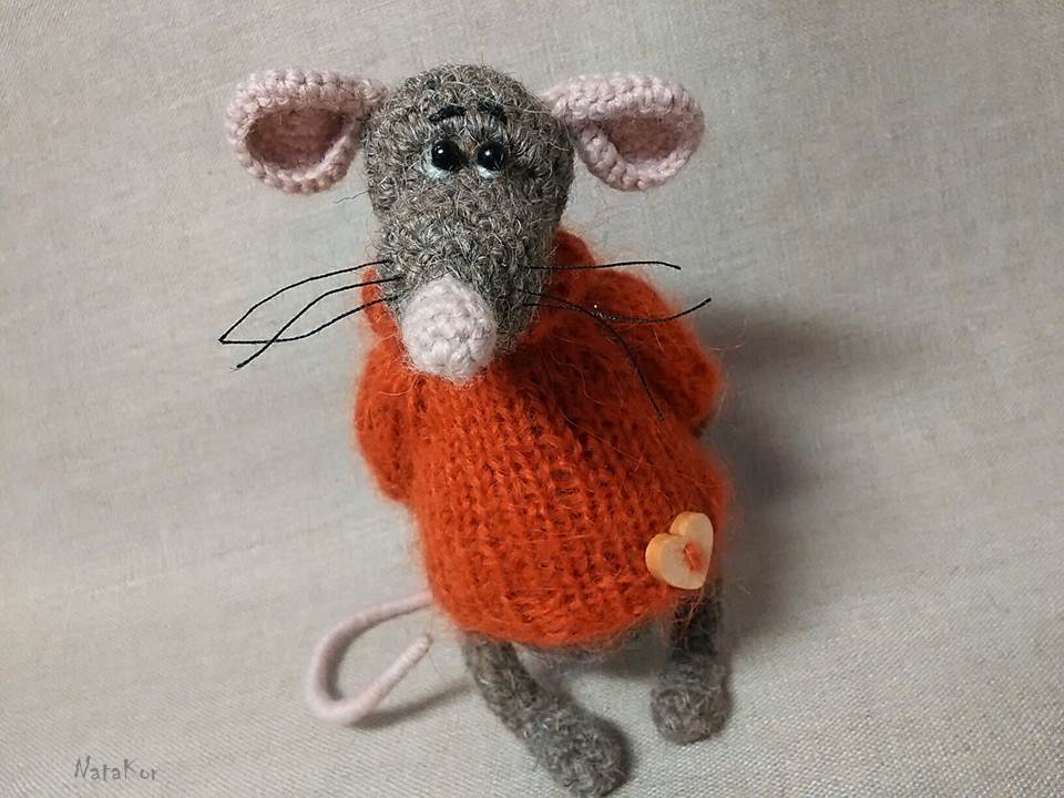 Rat Venya - My, Needlework without process, Crochet, Toys, Longpost