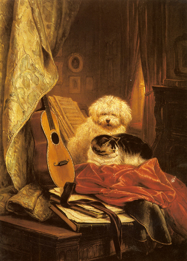 The charm of cats in the paintings of Henrietta Ronner-Kniep - Painting, cat, , Animalistics, Artist, Longpost