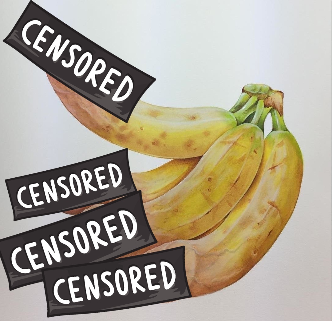 All bananas! ;) - NSFW, Banana, Strawberry, Censorship