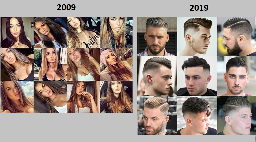 10 years challenge - 10yearschallenge, Прическа