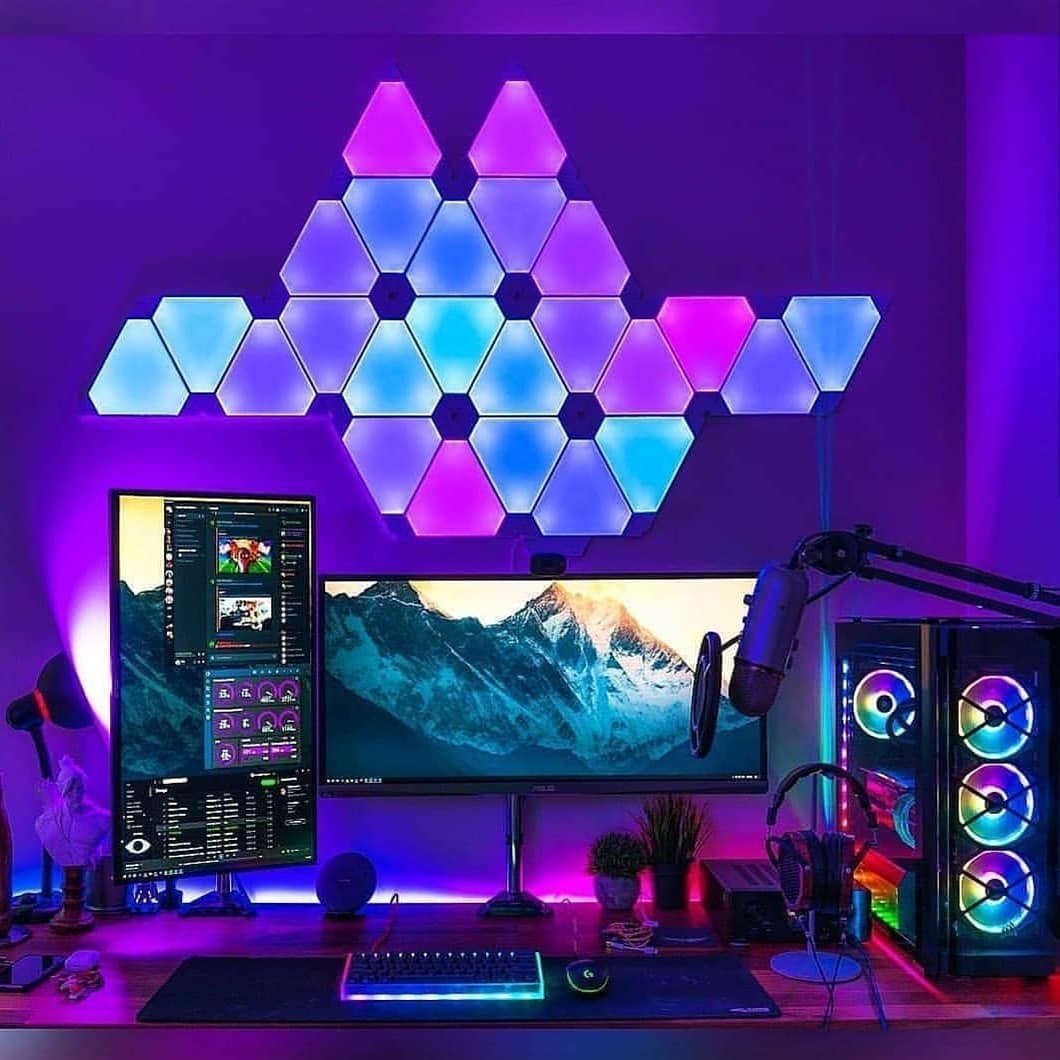 Gaming Setup - Computer games, Desktop, Gaming PC, Backlight, Gamers