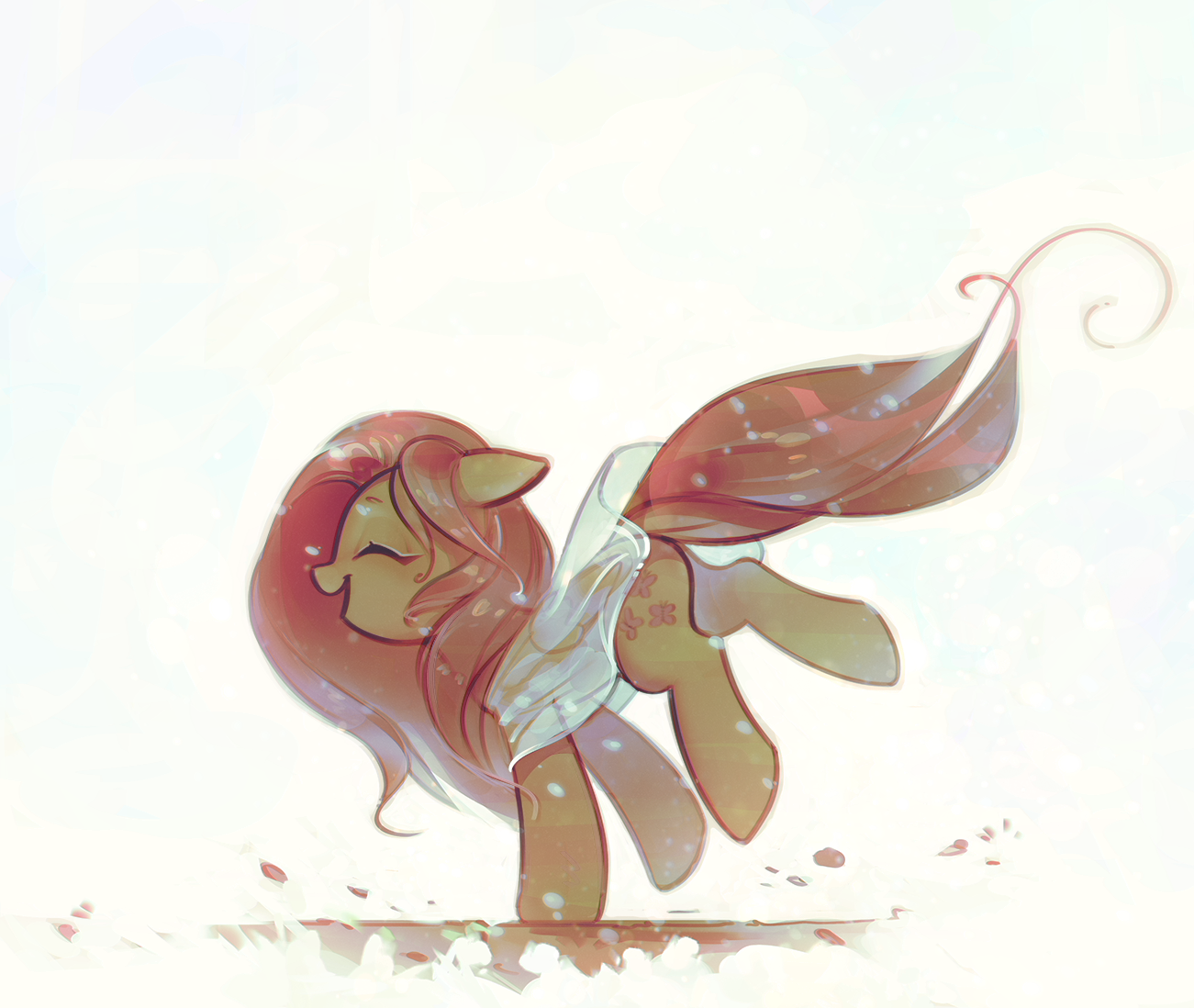 Poplar fluff - My Little Pony, PonyArt, Fluttershy, Mirroredsea