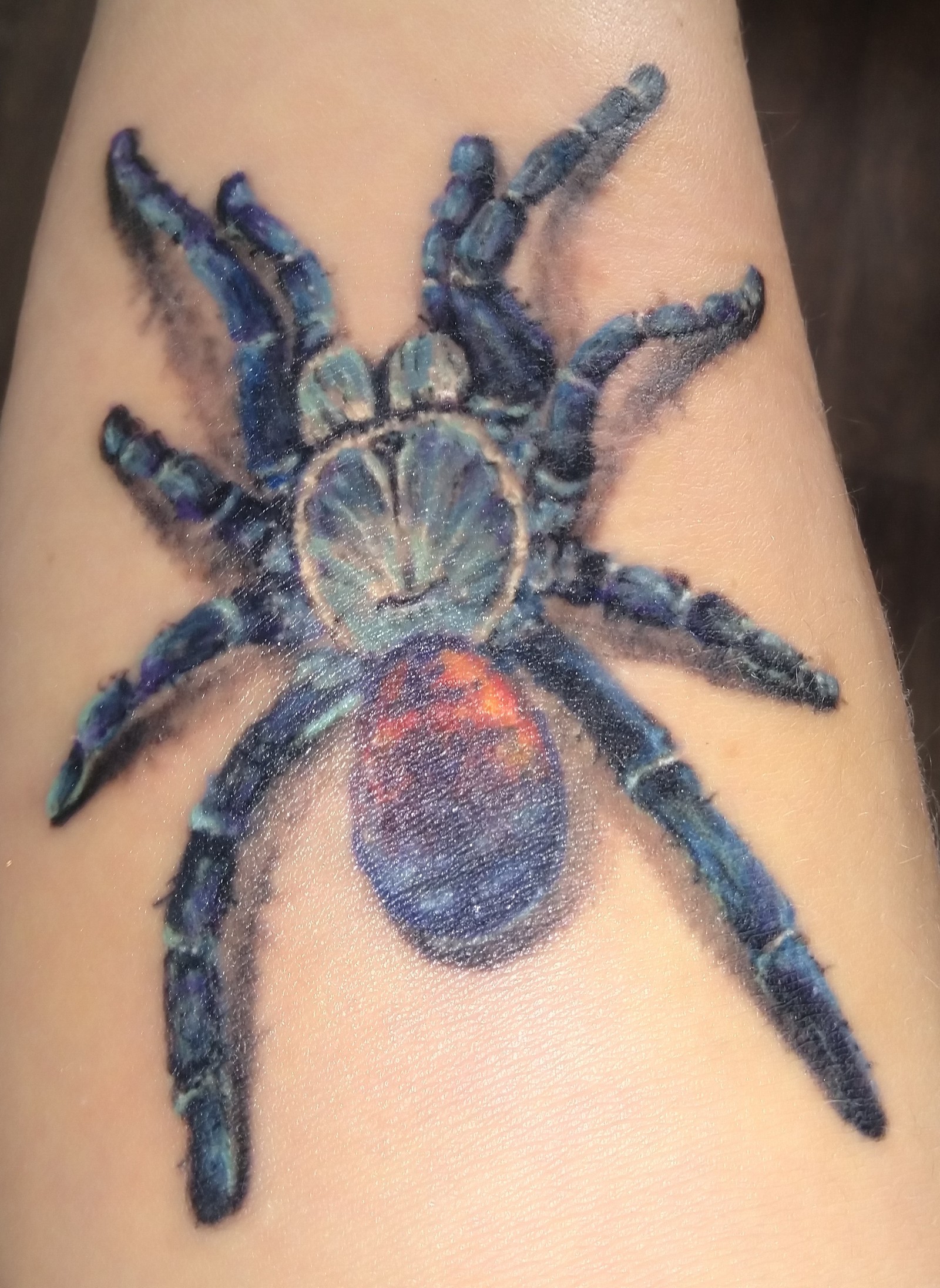 First, how will it go. - My, Tattoo, Spider, Longpost