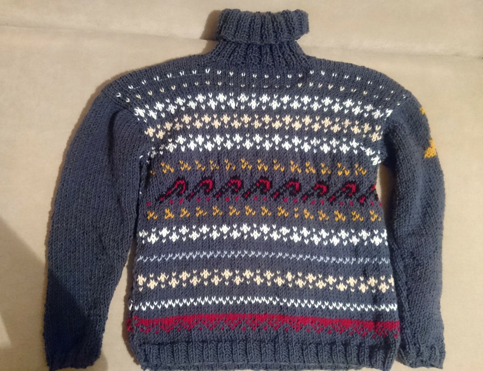 Sweater for gaming nostalgia - My, Pullover, Needlework without process, Half-life, Knitting, Headcrab, Longpost