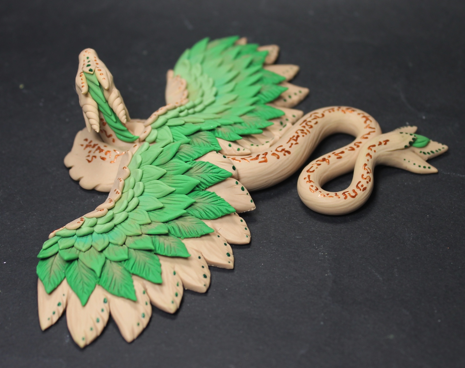 Another dragon - My, Needlework without process, Лепка, Polymer clay, The Dragon, Handmade, Handmade, Longpost