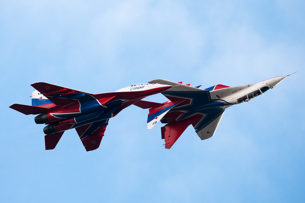 Performance of AGVP Swifts in Kazan - My, Aerobatics, Aviation, Swift, Kazan, MiG-29, Longpost, The photo