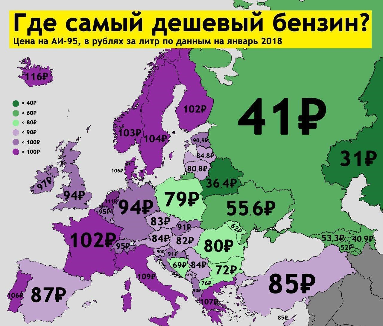 Реальная стоимость бензина. | Пикабу