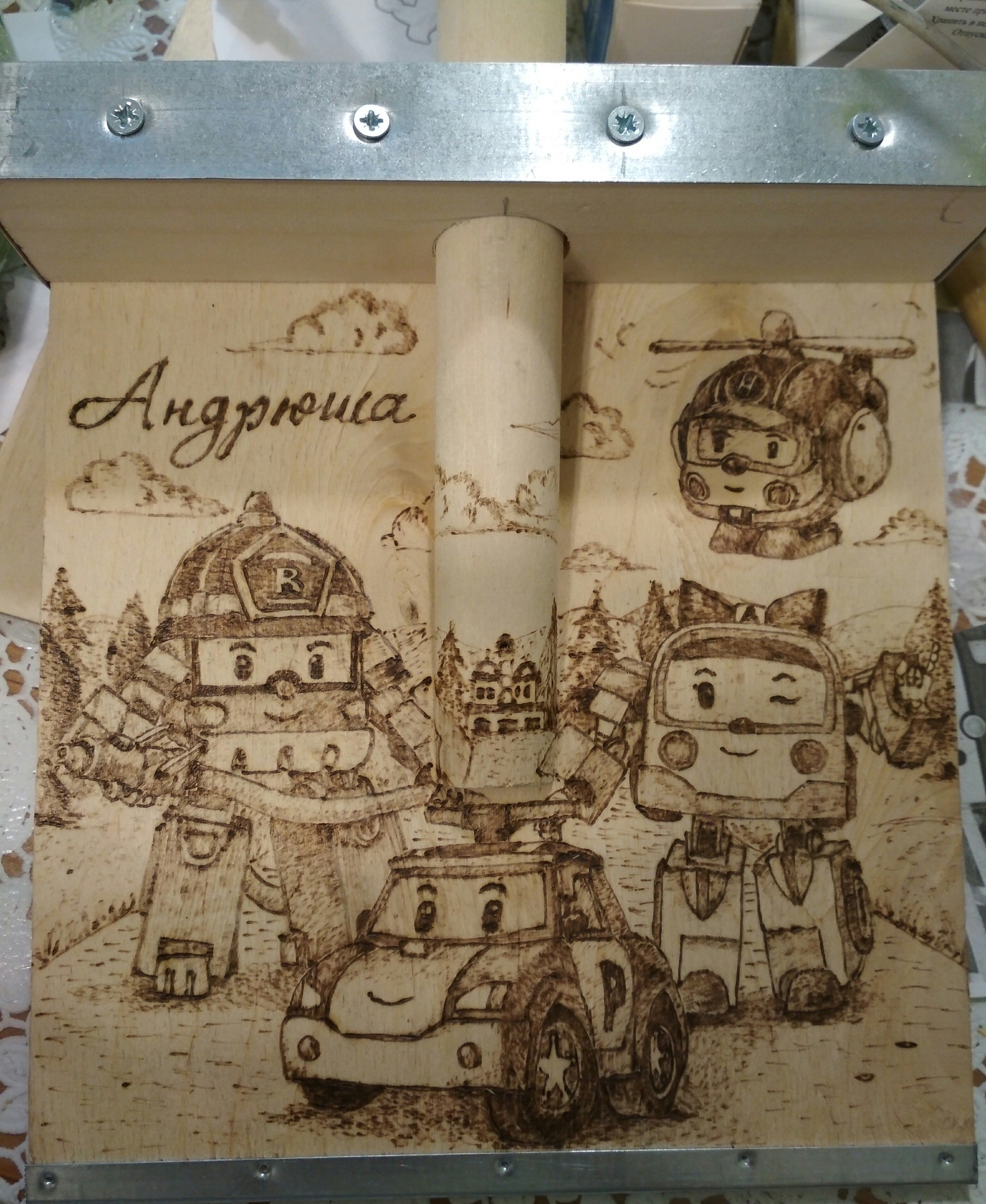 Piece of wood, part 3 - My, Shovel, Pyrography, Longpost, Needlework without process, Burning out