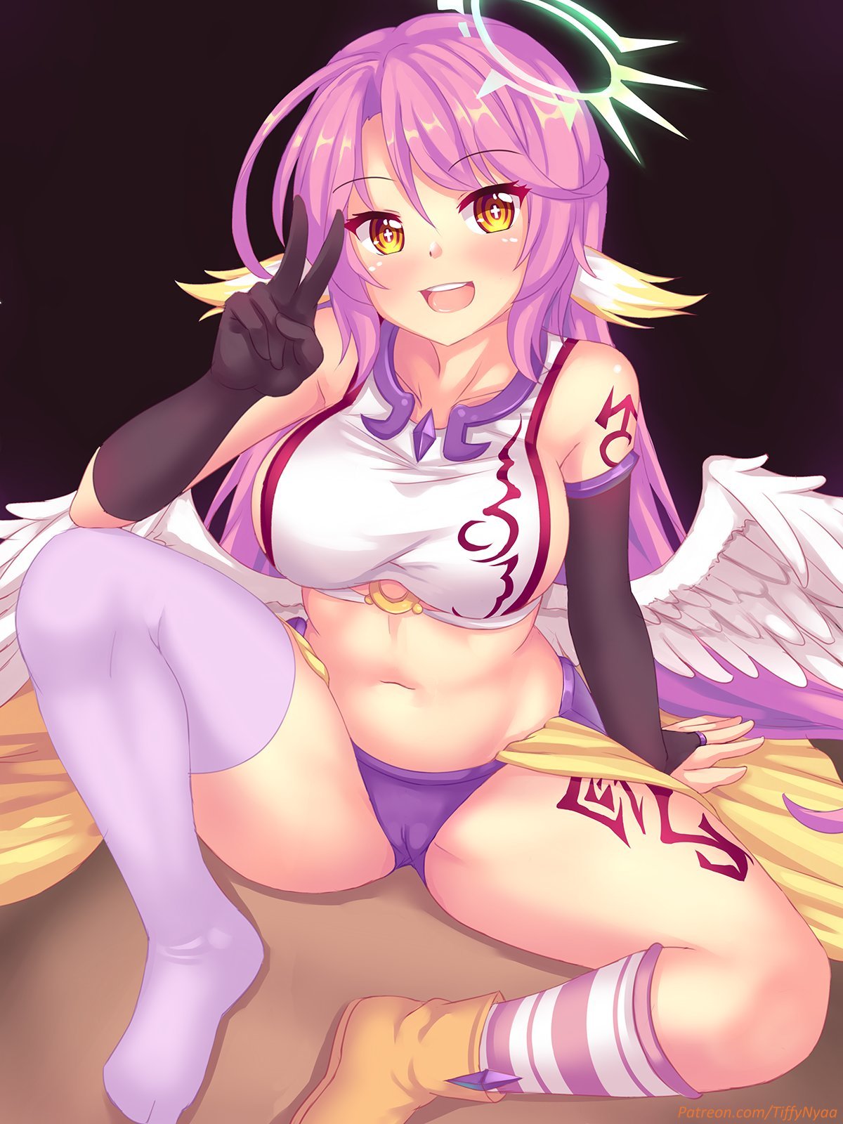 Jibril by NottyTiffy - NSFW, Аниме, Anime Art, Jibril, No game no Life, Fastrunner2024