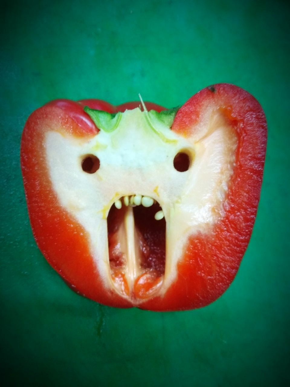 When the first thing a pepper sees is YOU - My, Food, Face, Pepper