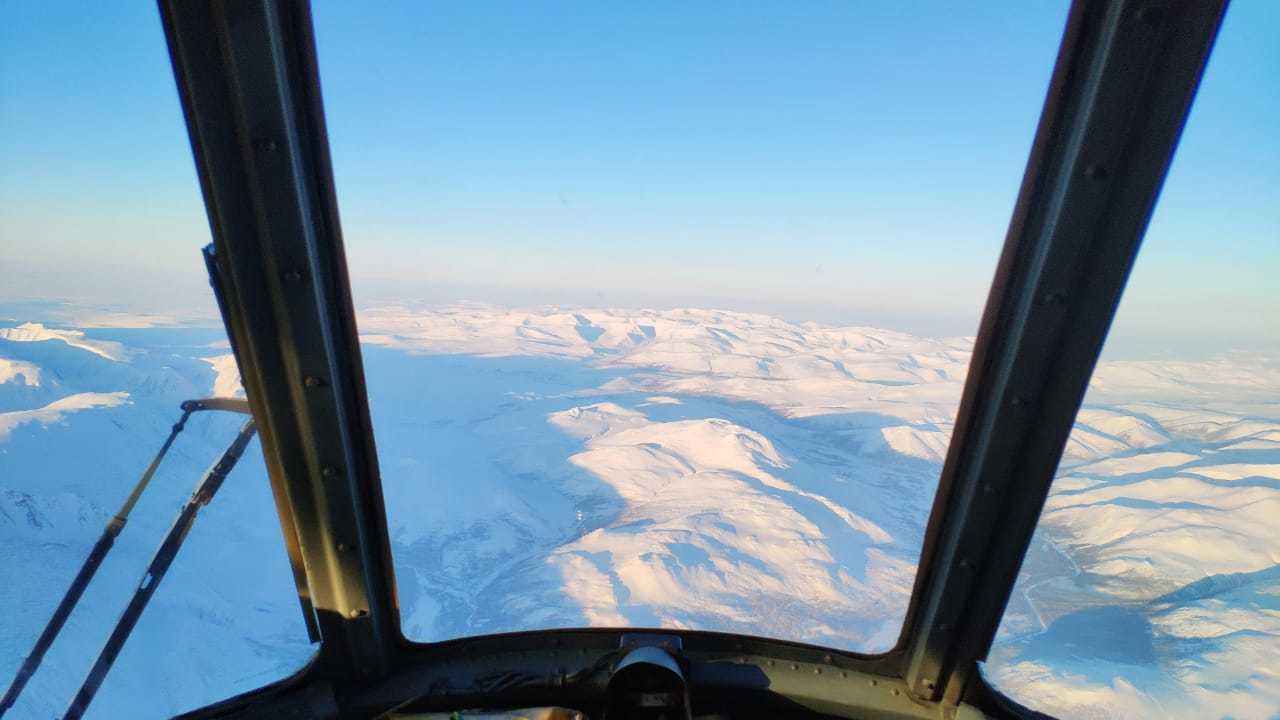 Flight Salekhard-Vorkuta - My, Aviation, Ural mountains, Salekhard, Vorkuta, Longpost