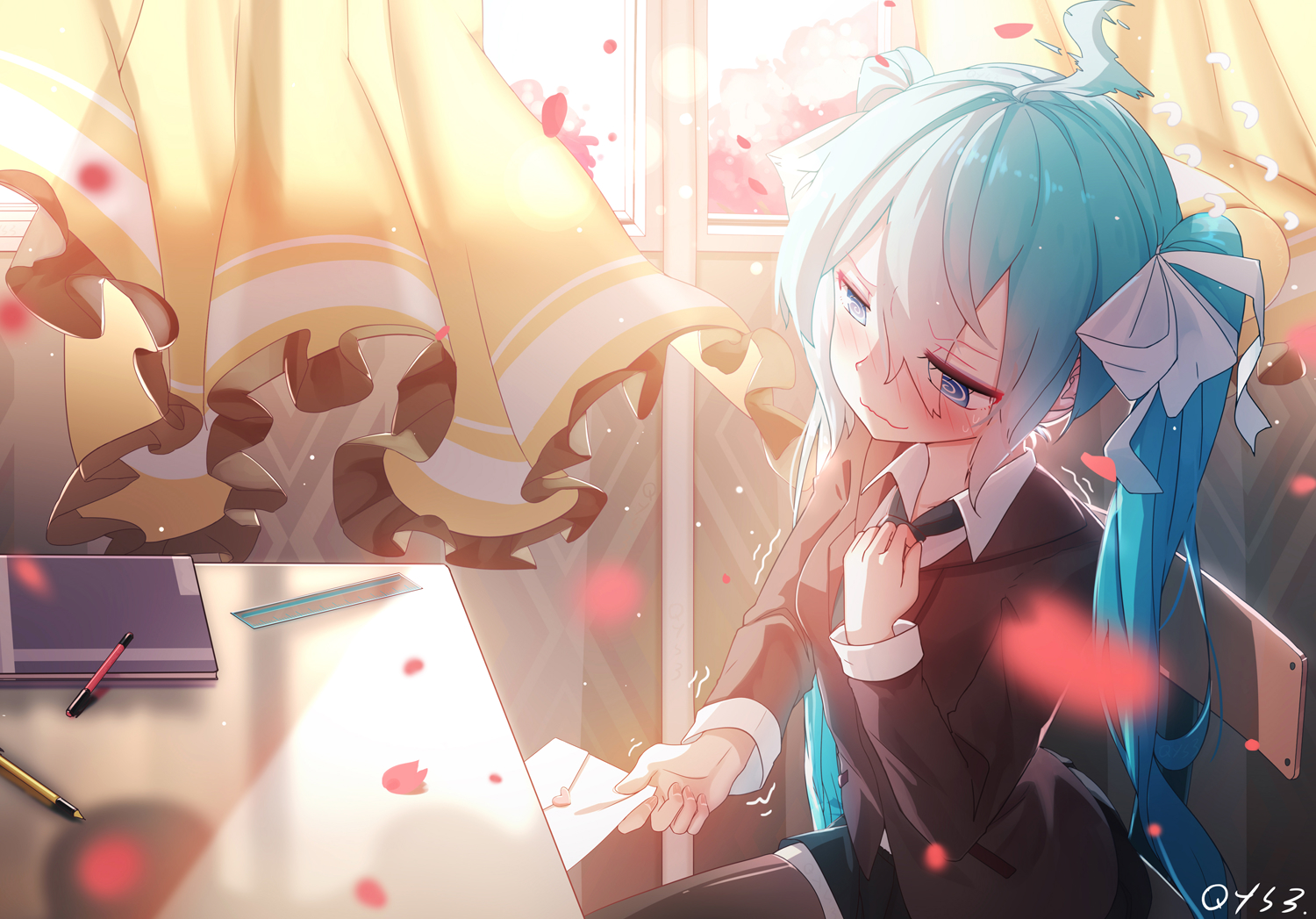 Miku - Vocaloid, Hatsune Miku, Anime Art, Аниме, Не аниме, Арт, Qys3