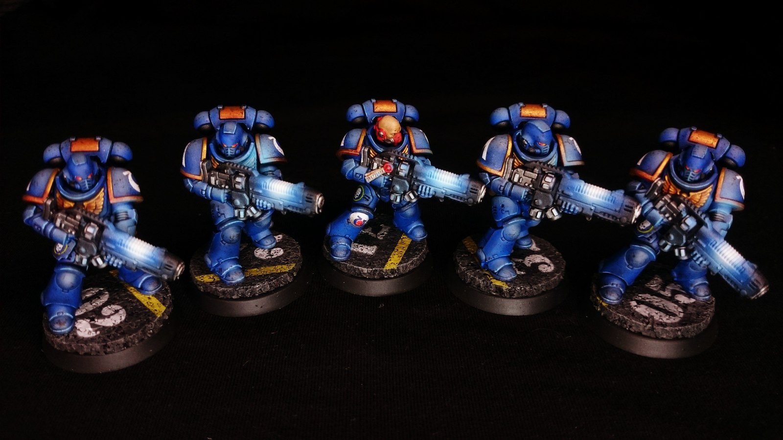 Primaris Hellblasters - Моё, Warhammer 40k, Wh miniatures, Wh painting, Миниатюра, Покраска миниатюр, Ultramarines, Длиннопост