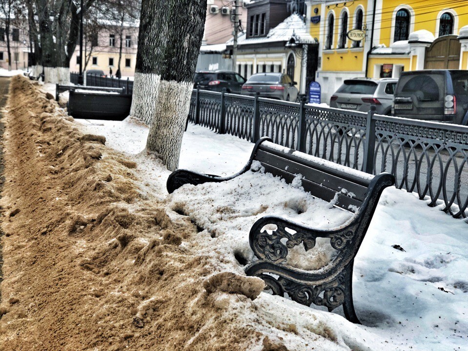 Идеально для романтического вечера - Тверь, Зима, Уборка снега, Длиннопост