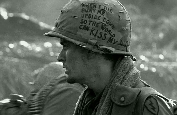 Vietnam War. When I die lay me face down so the whole world can kiss my ass - Vietnam war, Inscription, Charlie Sheen