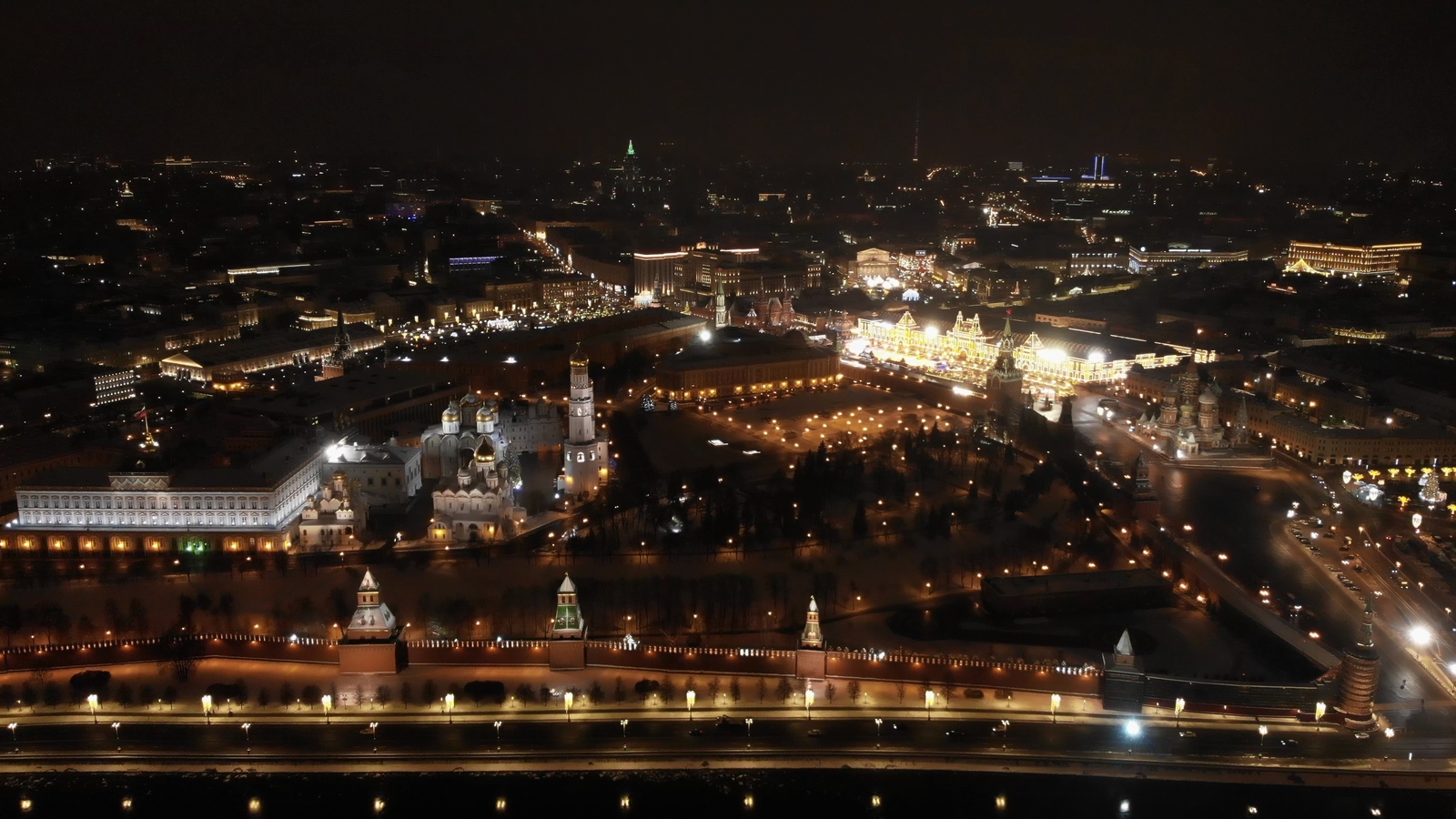 Kremlin - My, Moscow, Kremlin, Cathedral of Christ the Savior, The photo, Drone, DJI Mavic Air