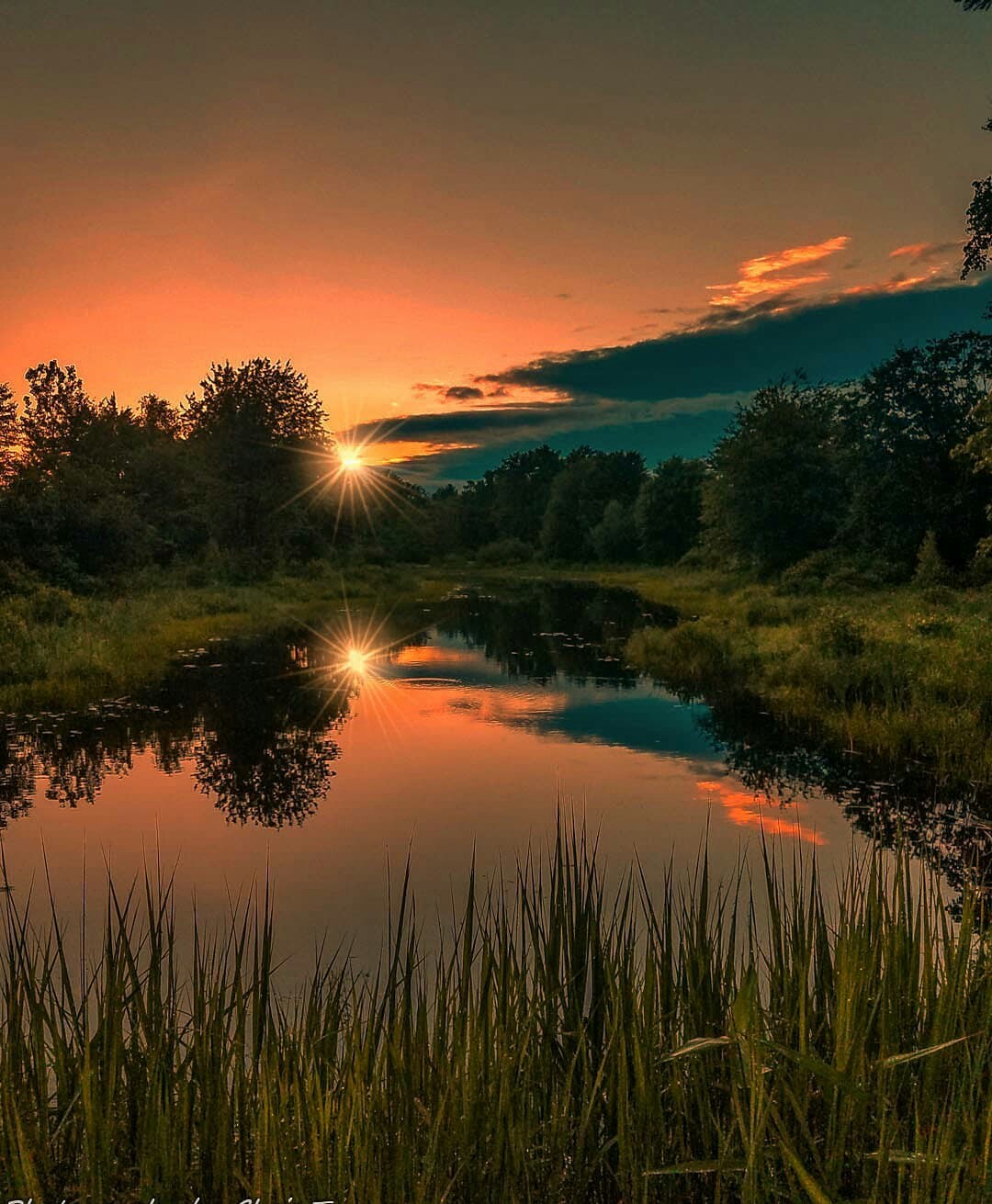 sunsets. - Sunset, Lake, The photo, beauty of nature, Longpost