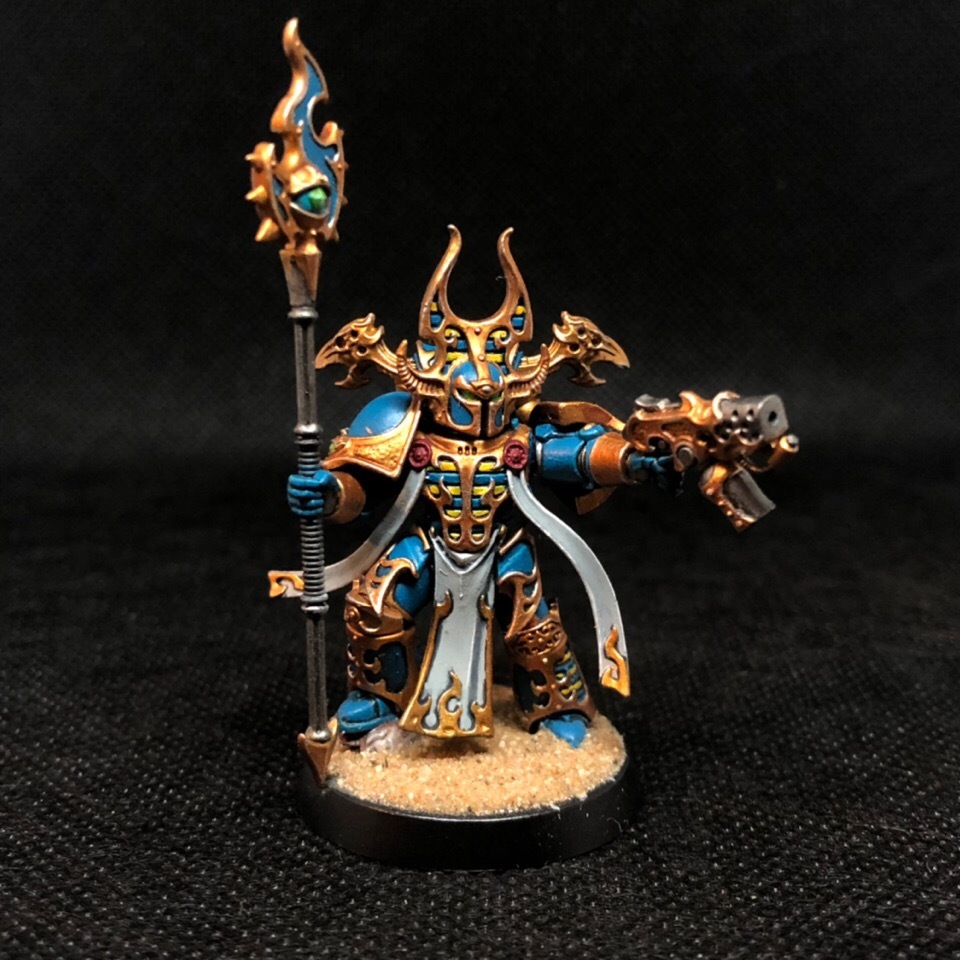 Heretic Sorcerer. - My, Wh miniatures, Warhammer 40k, Thousand Sons, Rubric marines, Chaos Sorcerer, Painting miniatures, Longpost