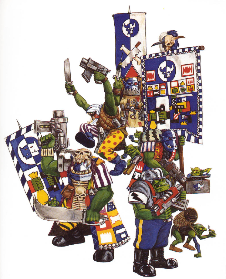 Warhammer 40.000 Rogue Trader Era Orks. Klans - My, Warhammer 40k, Wh Art, Old warhammer, Longpost