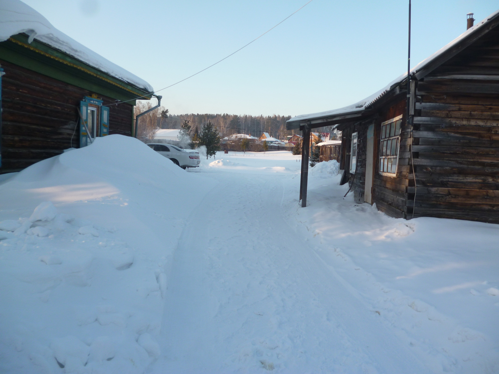 Don't forget the snow if you're thinking about living in your own house. - My, My house, Snow removal, , Downshifting, Rural life, Village, Video, Longpost