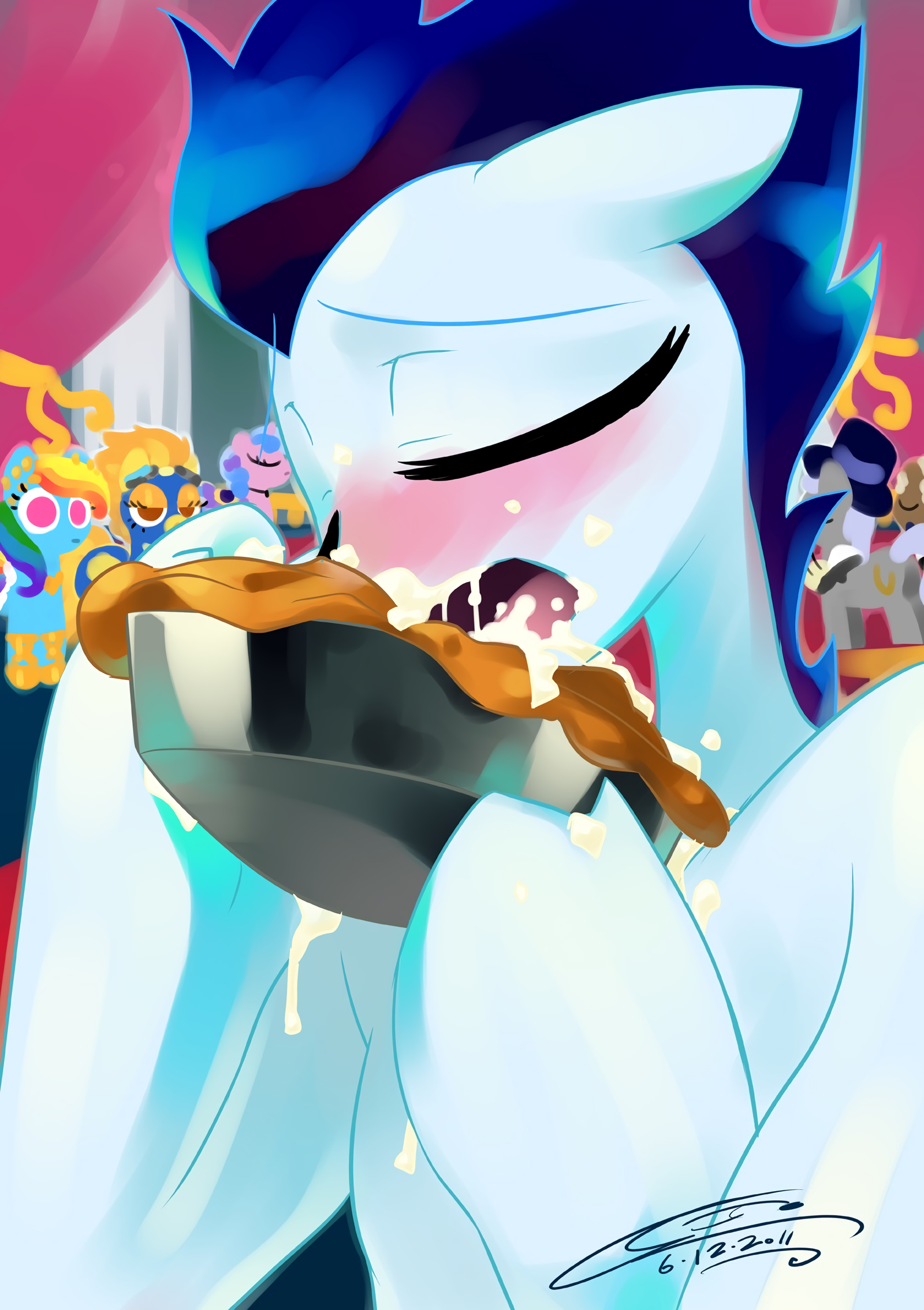 Soarin likes Pie - My little pony, Soarin, Pie, 