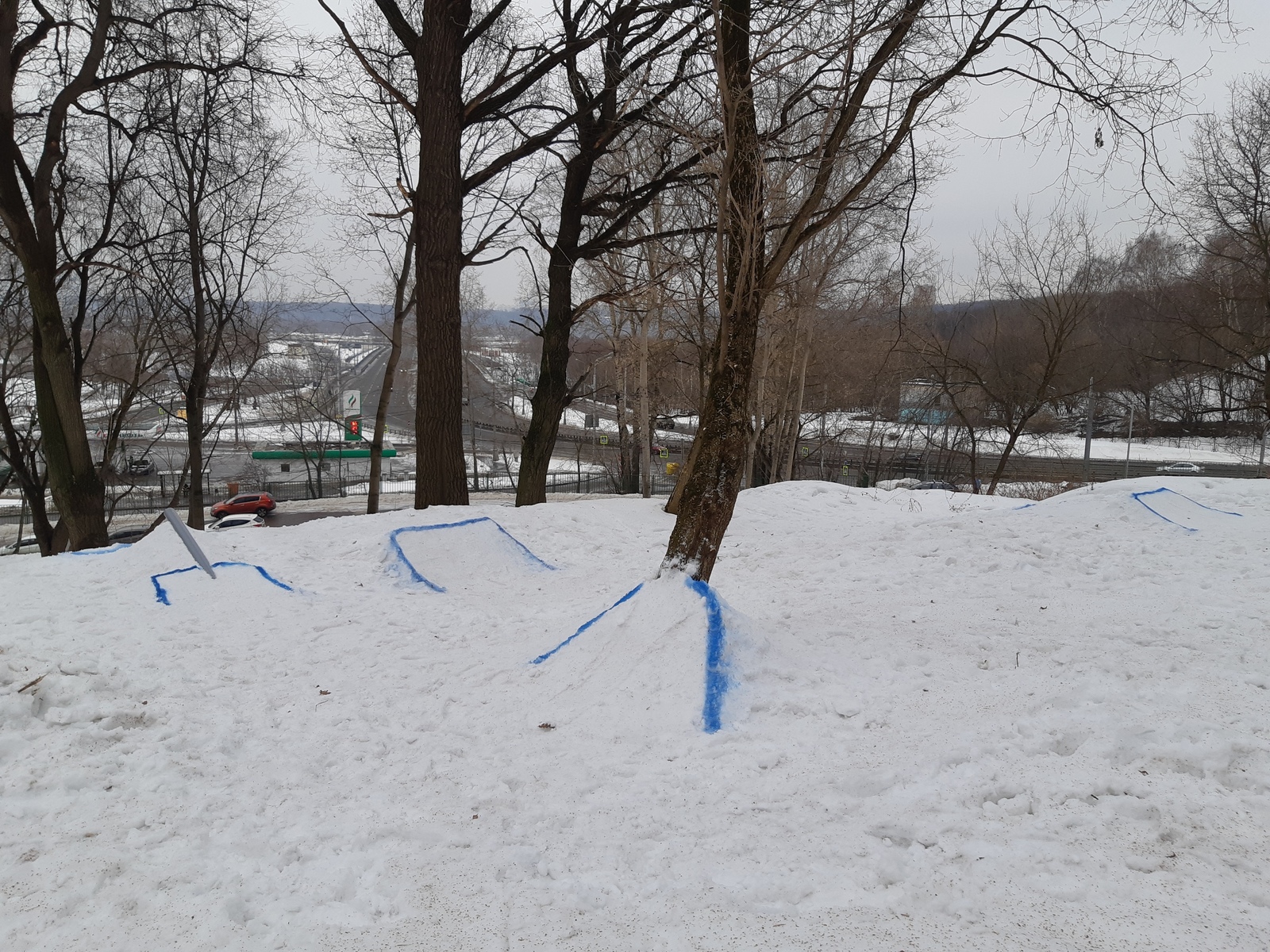 How I built a snowpark myself - My, Longpost, Snowboard, Winter, Moscow, 