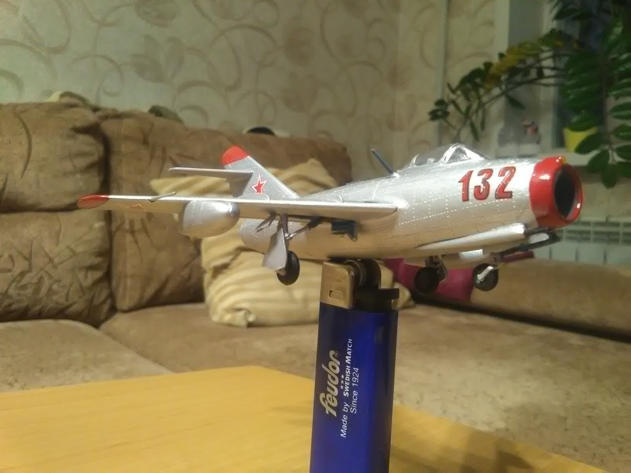 MIG - 15 - My, Stand modeling, Airbrush, Assembly jambs, Longpost