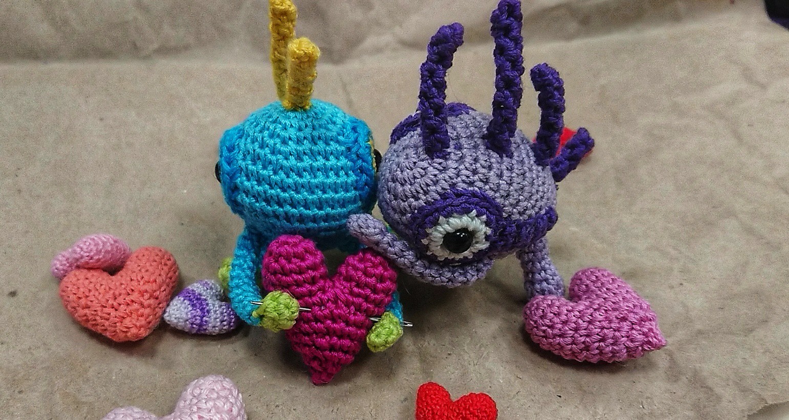 And murlocs are at the mercy of Love Fever :3 - My, Murlocs, Knitting, World of warcraft, The 14th of February, Valentine's Day, love fever, Longpost