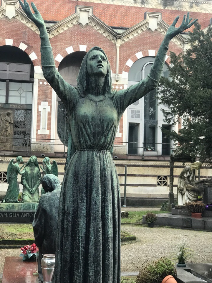 Cemetery in Milan | Cimitero Momumentale di Milano - My, Milan, Cemetery, , Longpost