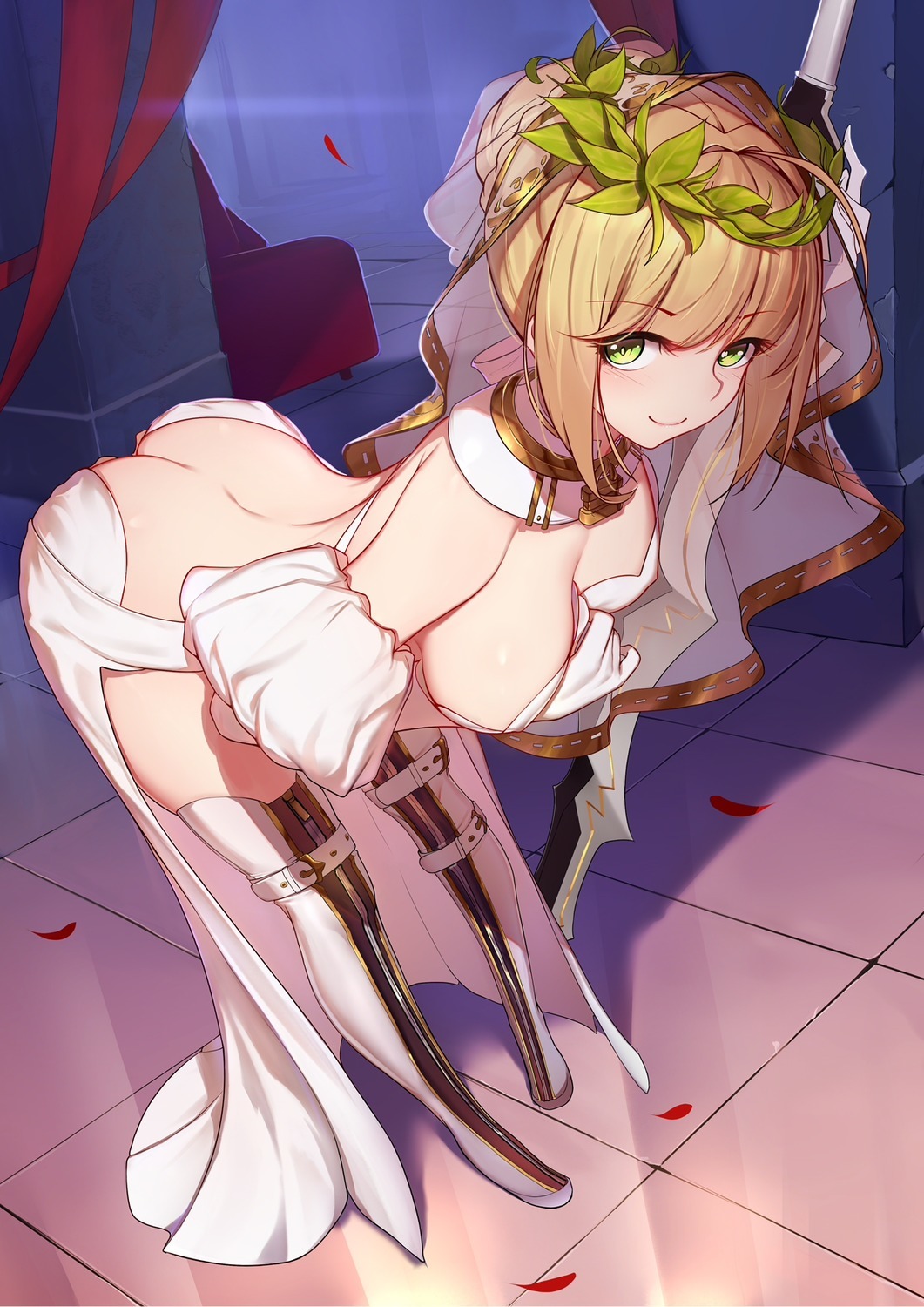 Saber bride - Anime, Anime art, Fate-Extra, Saber bride, Nero claudius