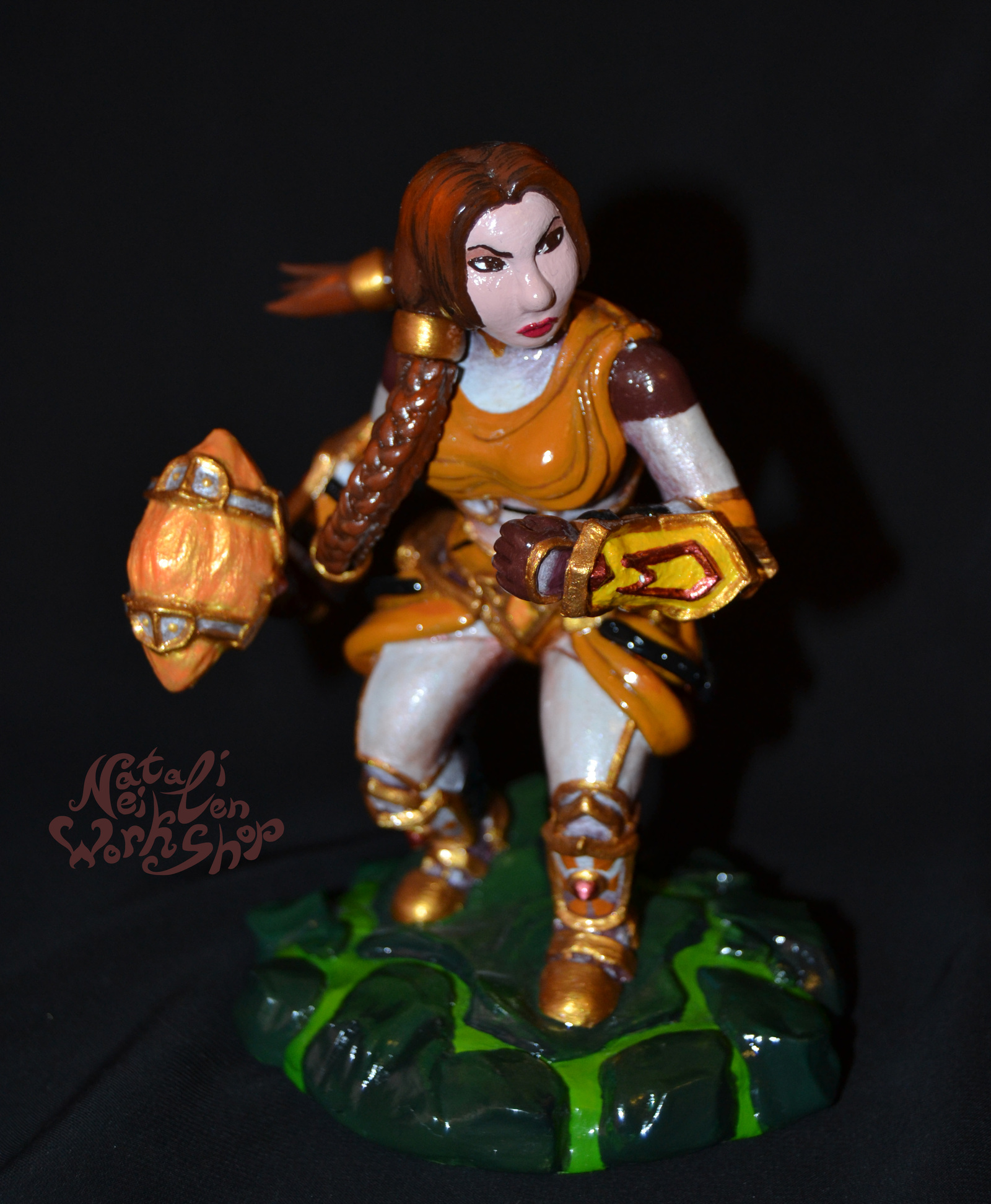 Dwarf Paladin (World of Warcraft) - My, World of warcraft, MMORPG, Figurine, Handmade, Computer games, Blizzard, Paladin, Dwarves, Longpost, Figurines