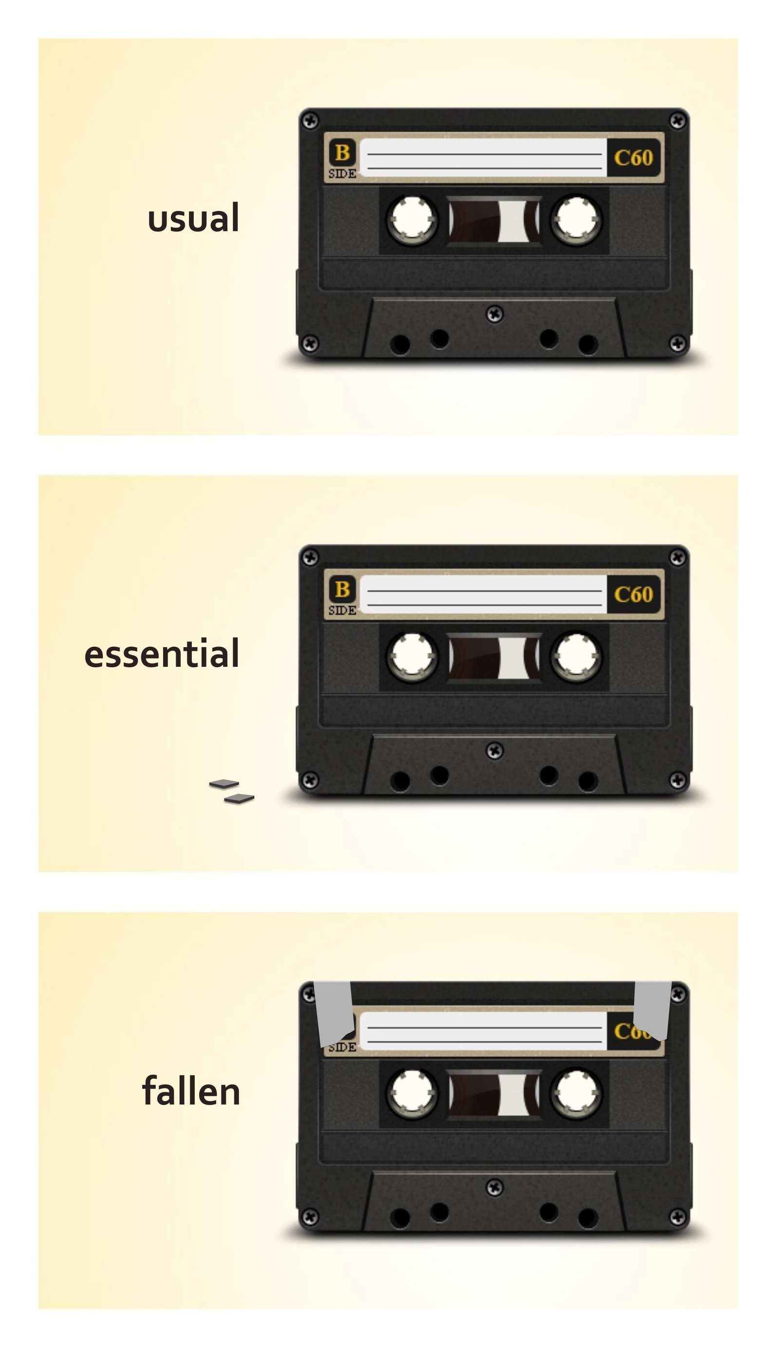 Common, valuable and in disgrace. - Cassette, Retro, Data protection