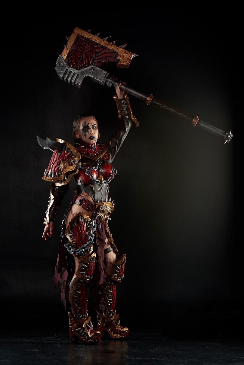 Take up your sword and fight without pain - Khorne guides you! - Warhammer cosplay, Warhammer 40k, , Cosplay, Longpost