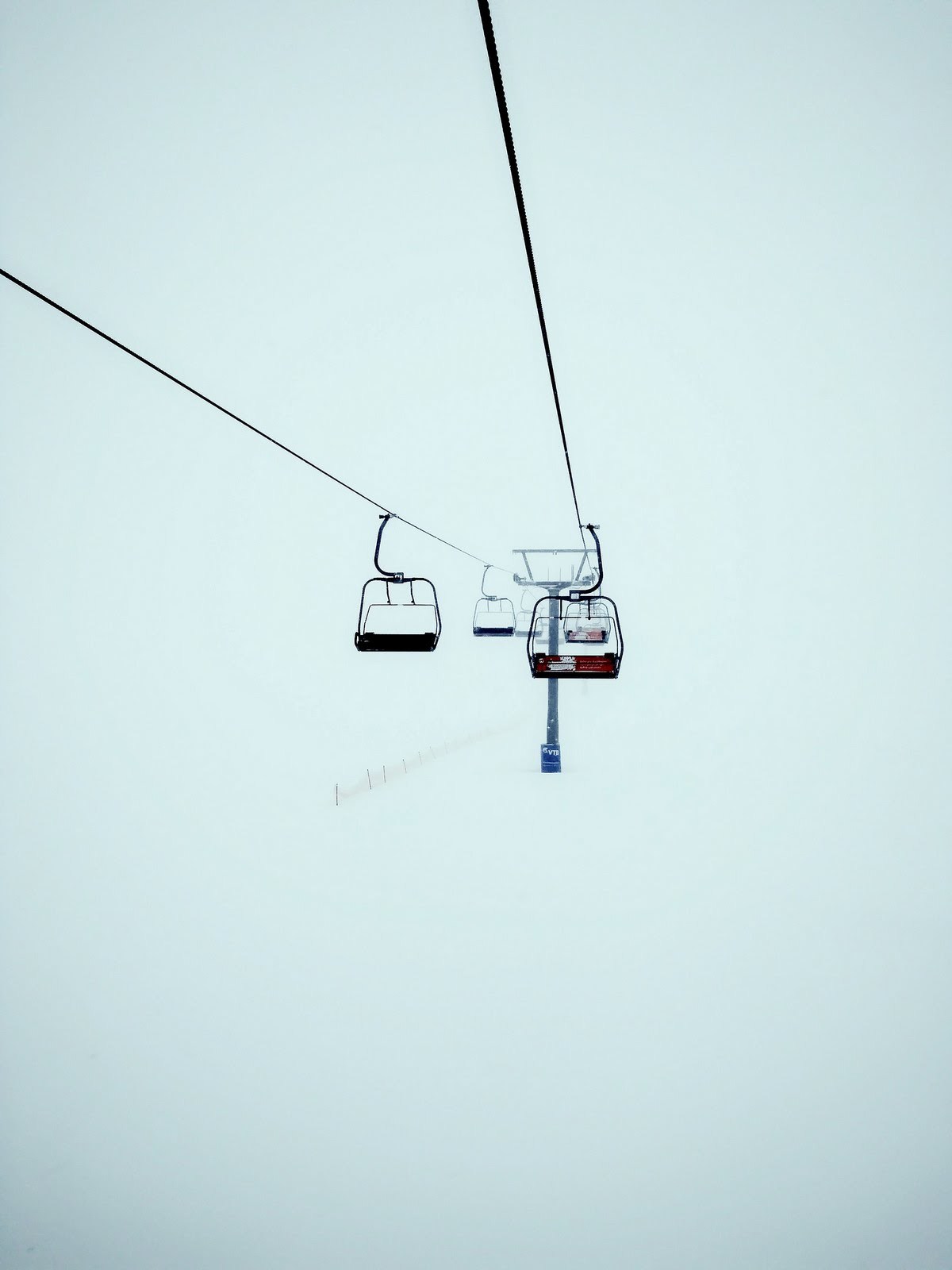 Fog in the mountains - My, The mountains, Fog, Skiing, Gudauri, The photo