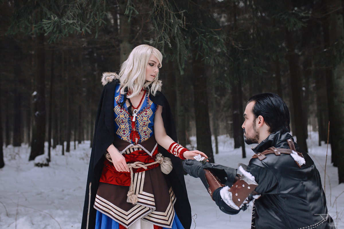 Witcher and sorceress love story - My, Cosplay, Witcher, Keira Metz, Lambert, Love story, Longpost