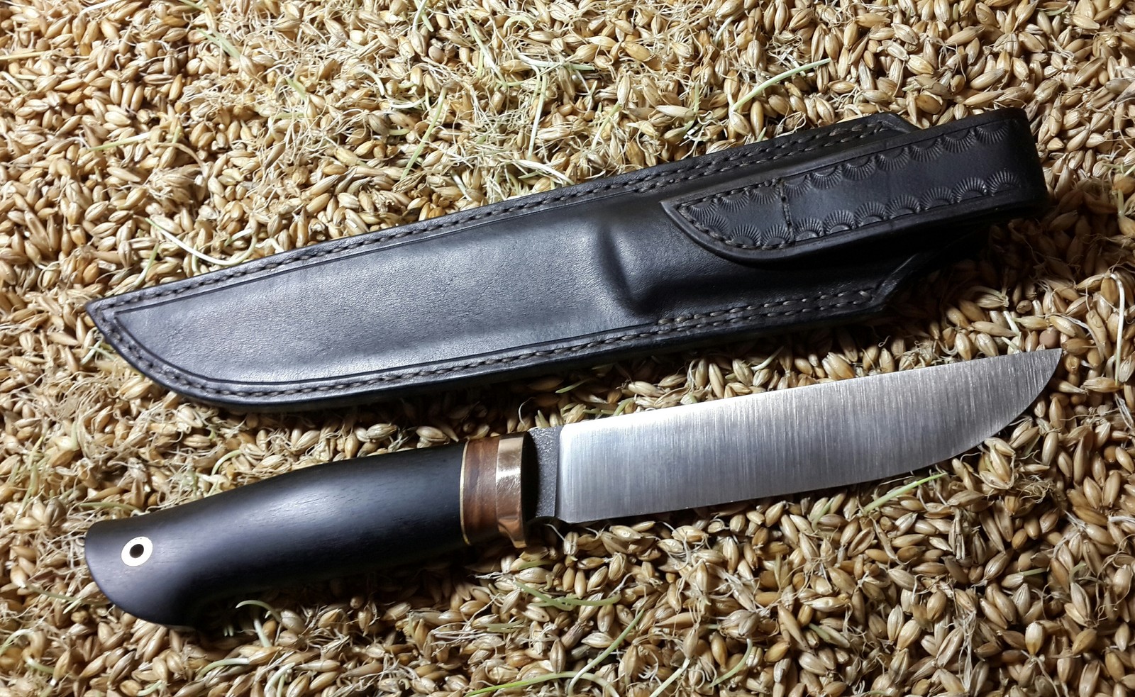 Knife m-390, blackwood - My, Knife, With your own hands, Longpost