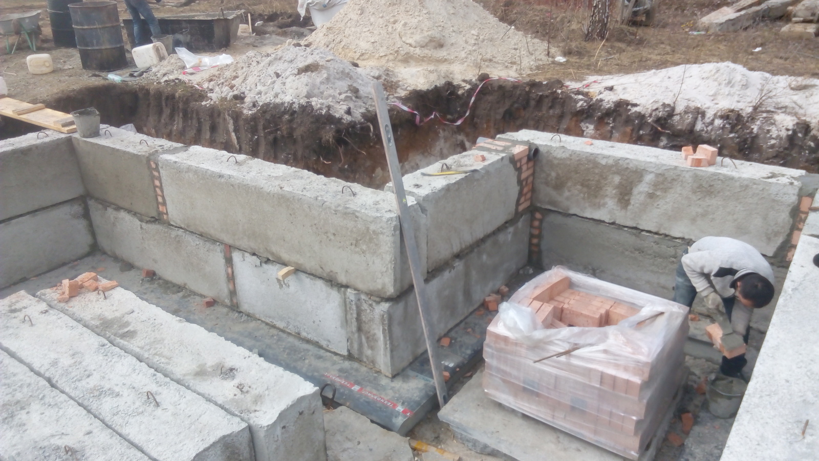 Well, finally, a strip foundation. - My, Strip foundation, Longpost, Foundation, Building